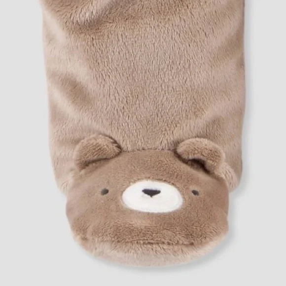 Carters Cozy Tan Kids One Piece Size 9 M - Picture 5 of 9